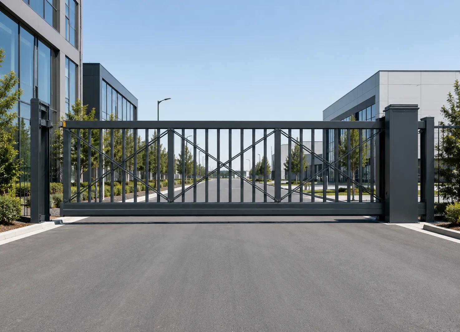 Heavy-duty cantilever gate protecting a luxury residential property