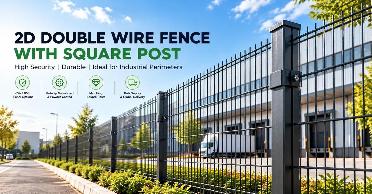 2D Double Wire Fence Manufacturer for Industrial Perimeters: 656/868 Specifications, Quality Control & Bulk Buying Guide