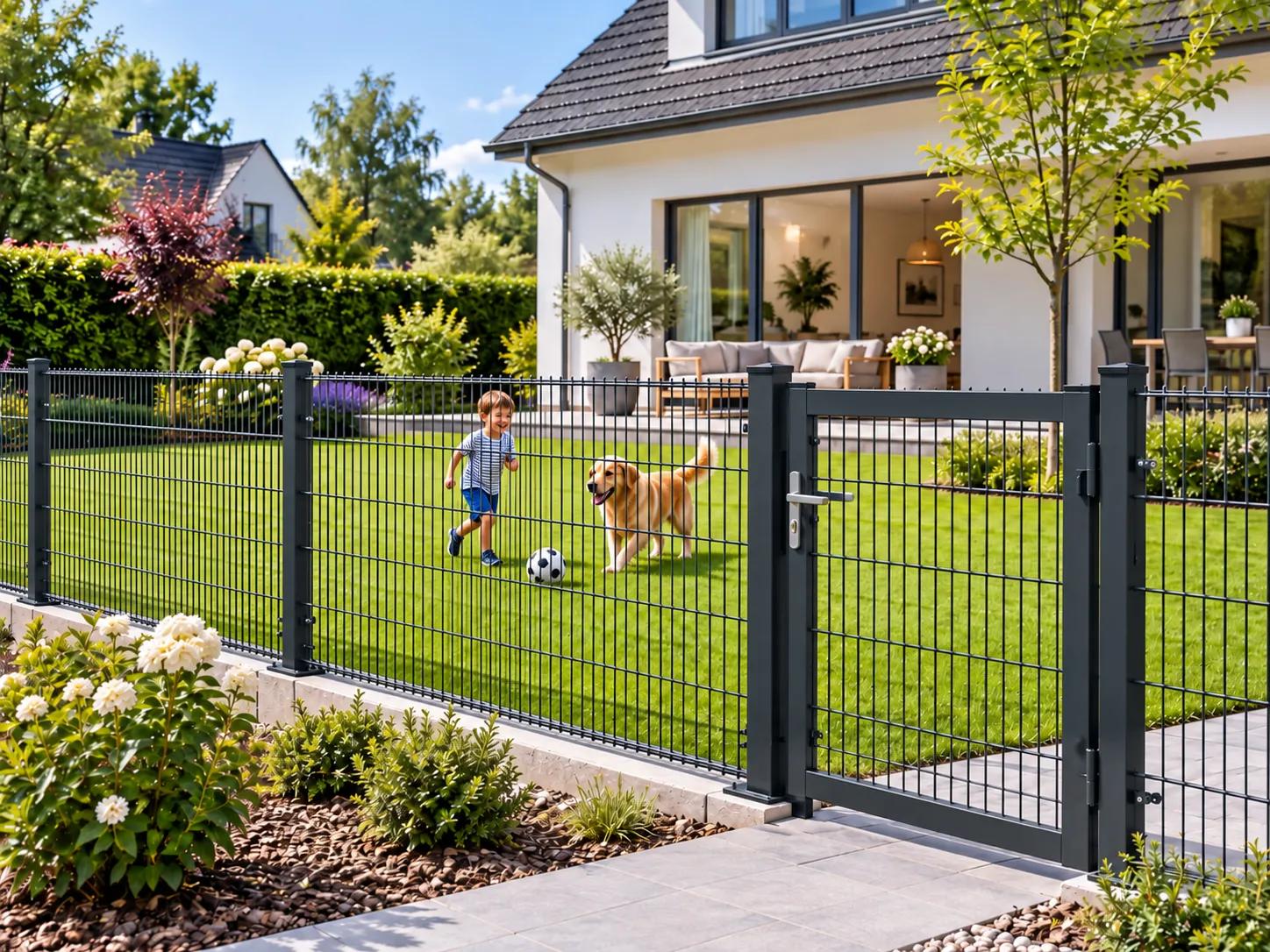 2D Fence + Pedestrian Gate System
