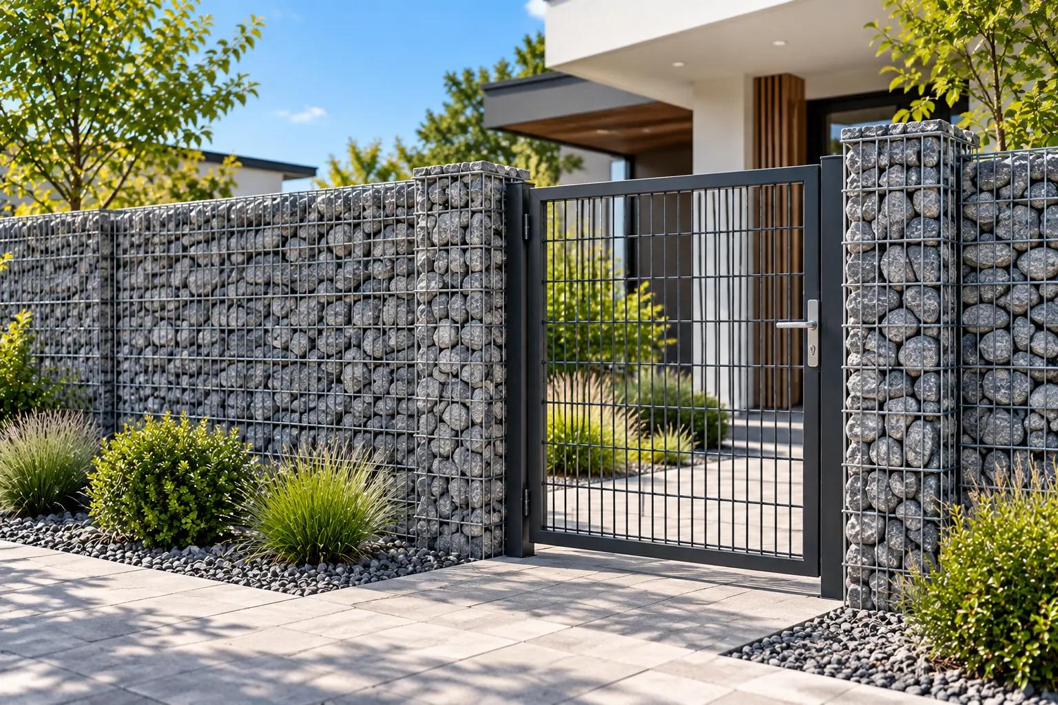 Gabion Wall + Gate System
