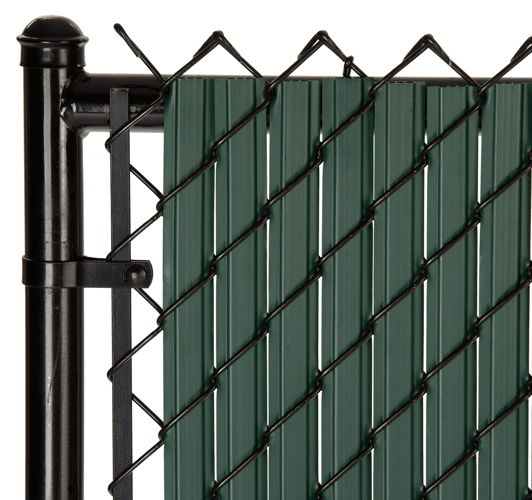 chain link fence with privacy slat