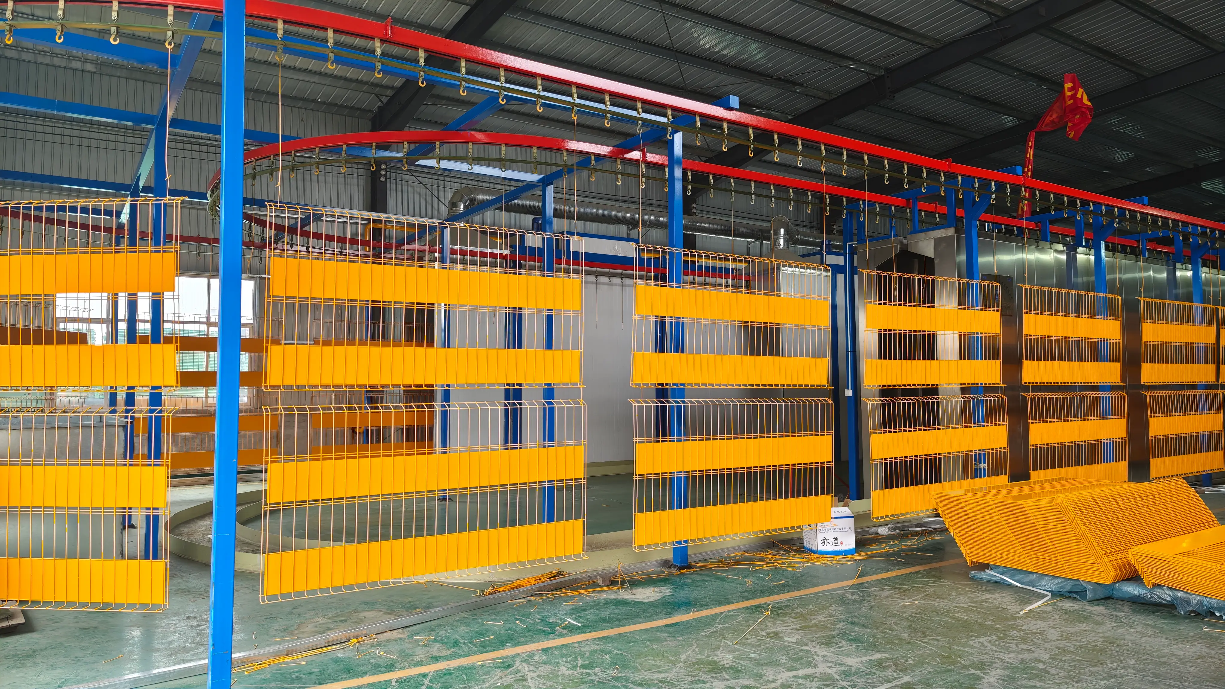 Giant Fence powder coating production line added in 2024